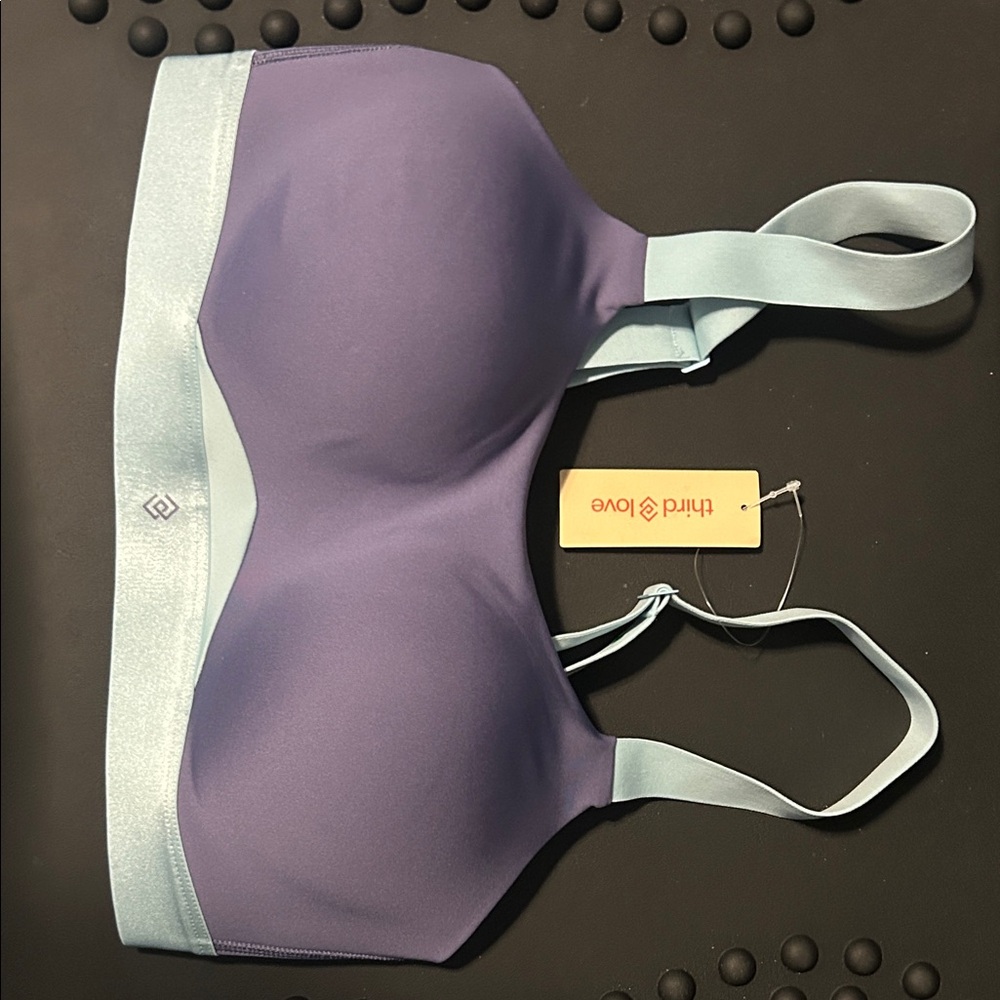 ThirdLove Women's Lavender and Light Blue Bra - Kinetic Adjustable Sports Bra